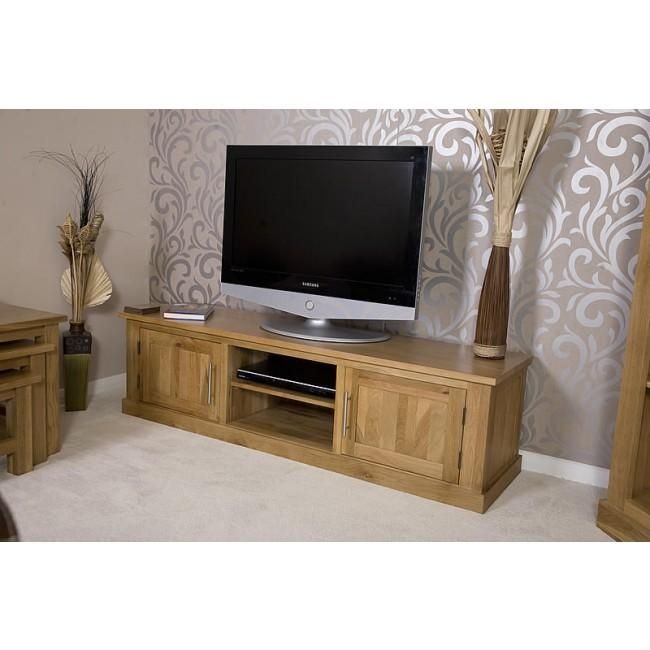 Delamere Solid Oak Plasma Lcd Tv Stand | Best Price Guarantee With Regard To Most Popular Tv Stands In Oak (Photo 4688 of 7825)