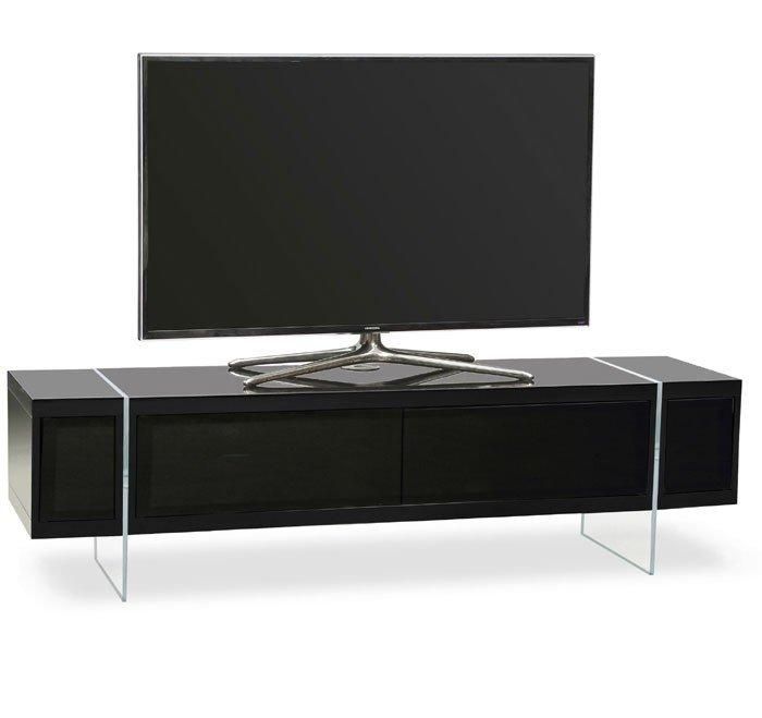 Designs Space 1600 Hybrid Gloss Black Tv Stand Regarding Latest Shiny Black Tv Stands (Photo 3470 of 7825)