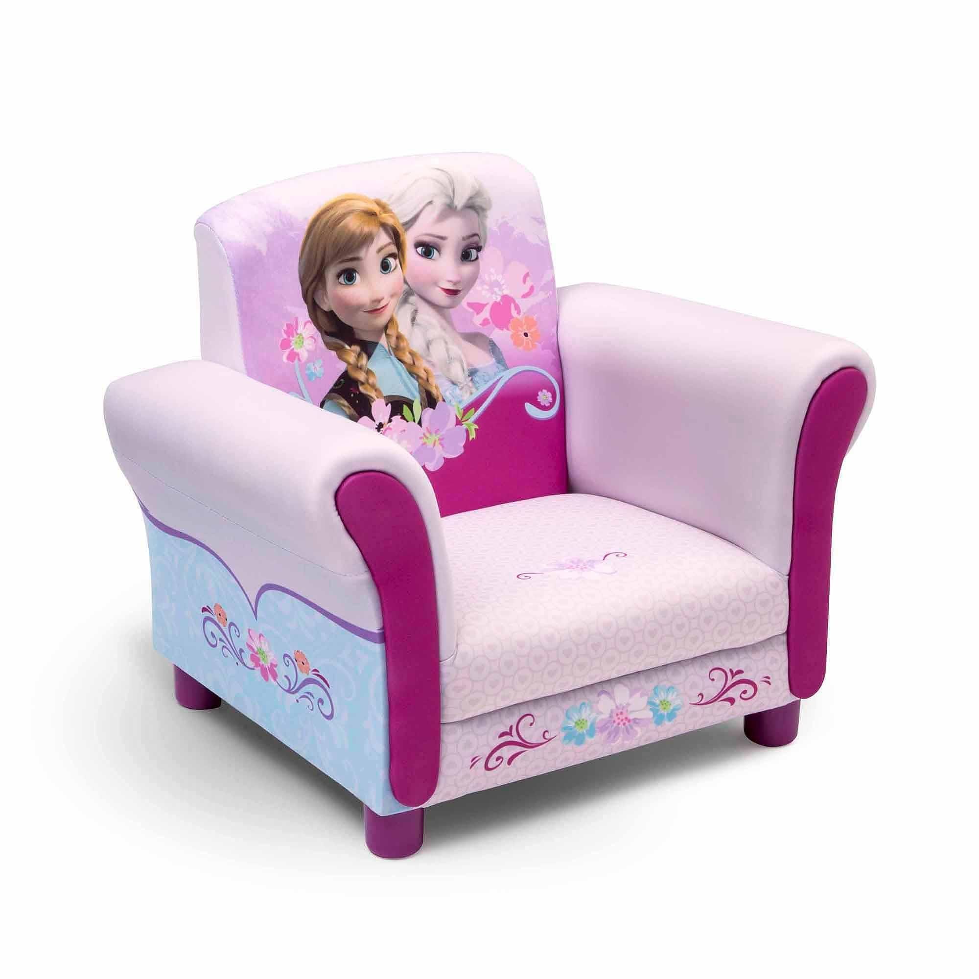 Disney Frozen Upholstered Chair – Walmart Within Children Sofa Chairs (View 6 of 22)