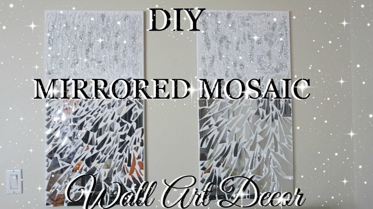 Diy Mirror Mosaic Wall Art Pier One Inspired | Petalisbless Inside Diy Mosaic Wall Art (Photo 1 of 20)