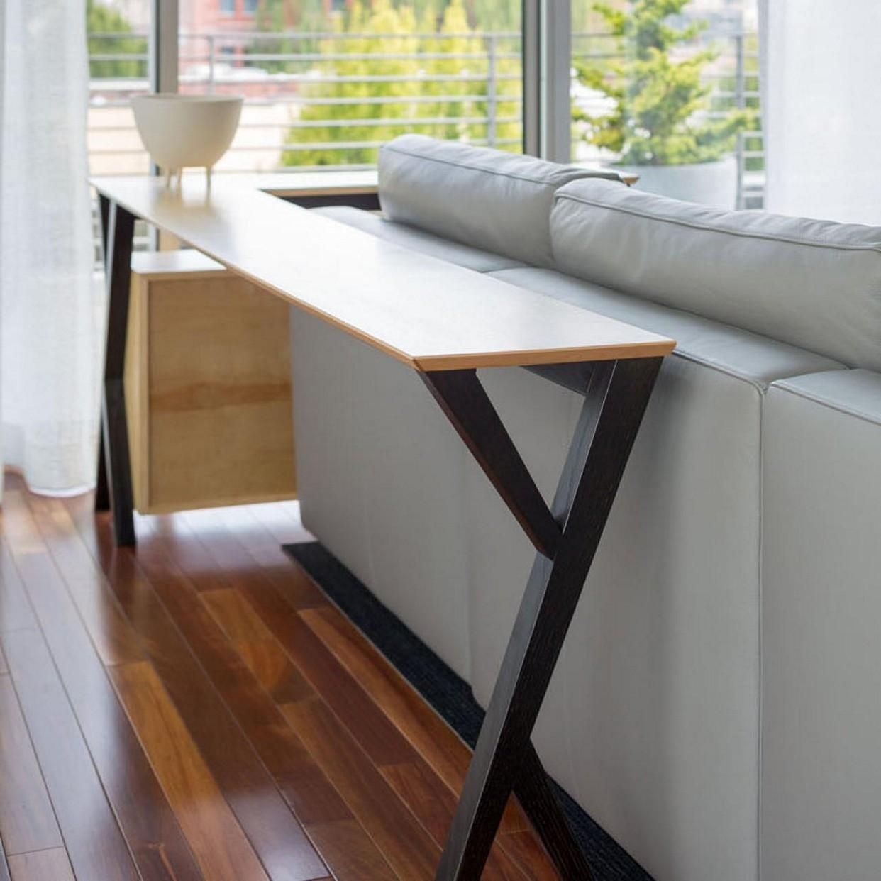 Diy Narrow Sofa Table Design Intended For Narrow Sofa Tables (Photo 8 of 23)