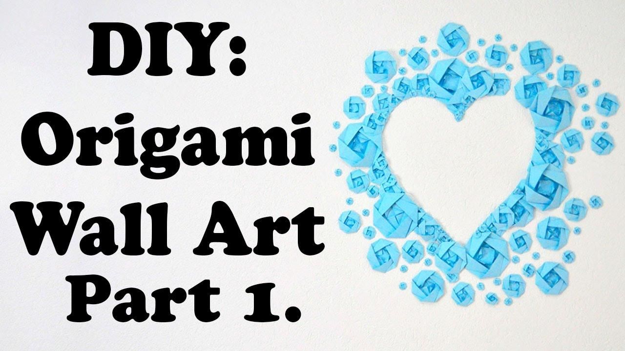 Diy: Origami Wall Art Mademoiselle (part 1) – Youtube In Diy Origami Wall Art (Photo 7 of 20)