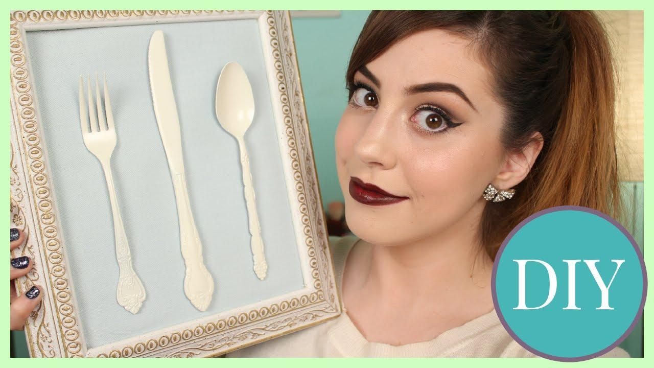 Diy Shabby Chic Kitchen + Dining Room Silverware Wall Art! – Youtube Intended For Silverware Wall Art (View 19 of 20)