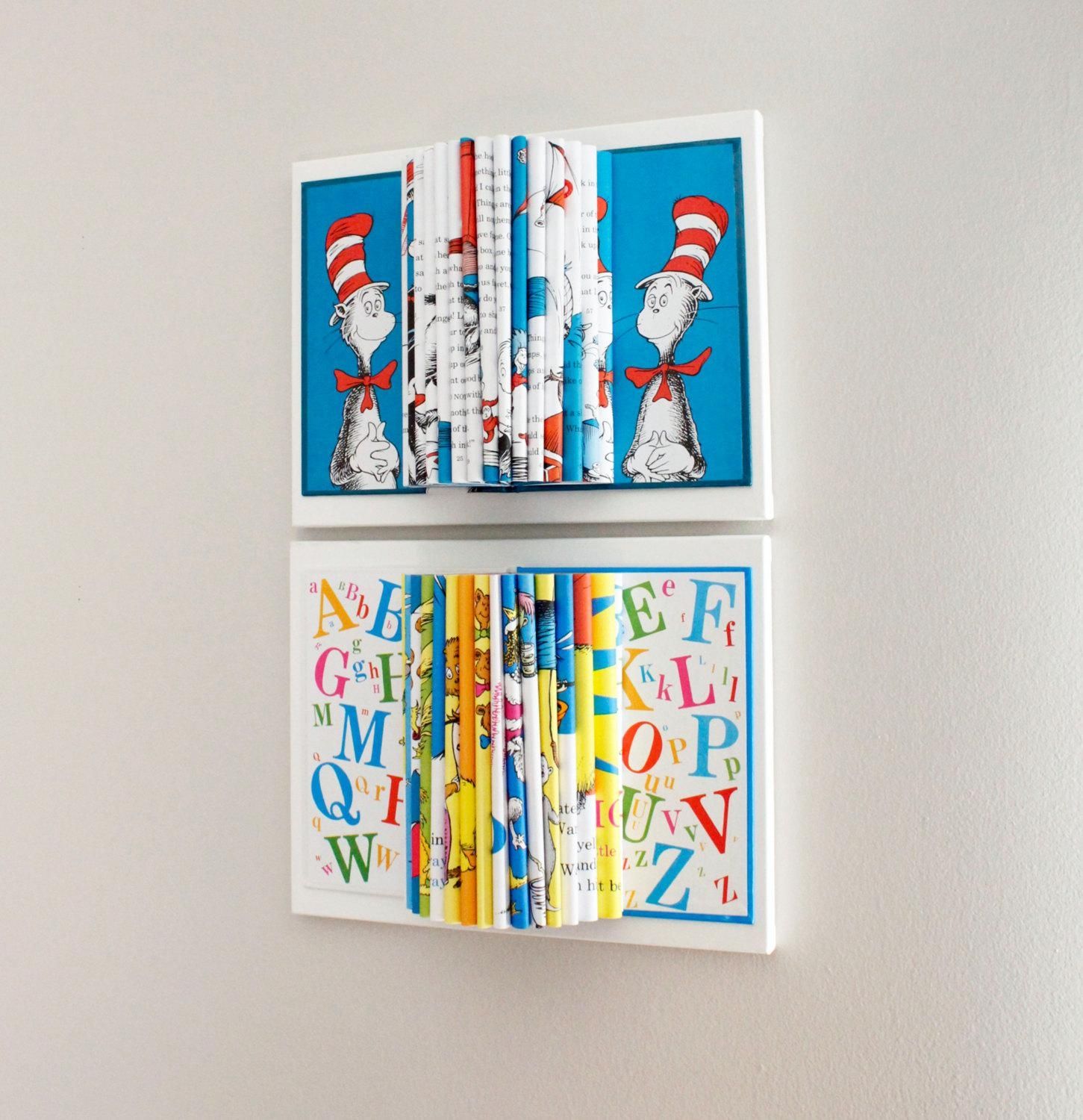 Dr. Seuss Room Decor Baby Wall Art Kids Room Cat In The For Dr Seuss Canvas Wall Art (Photo 11 of 20)