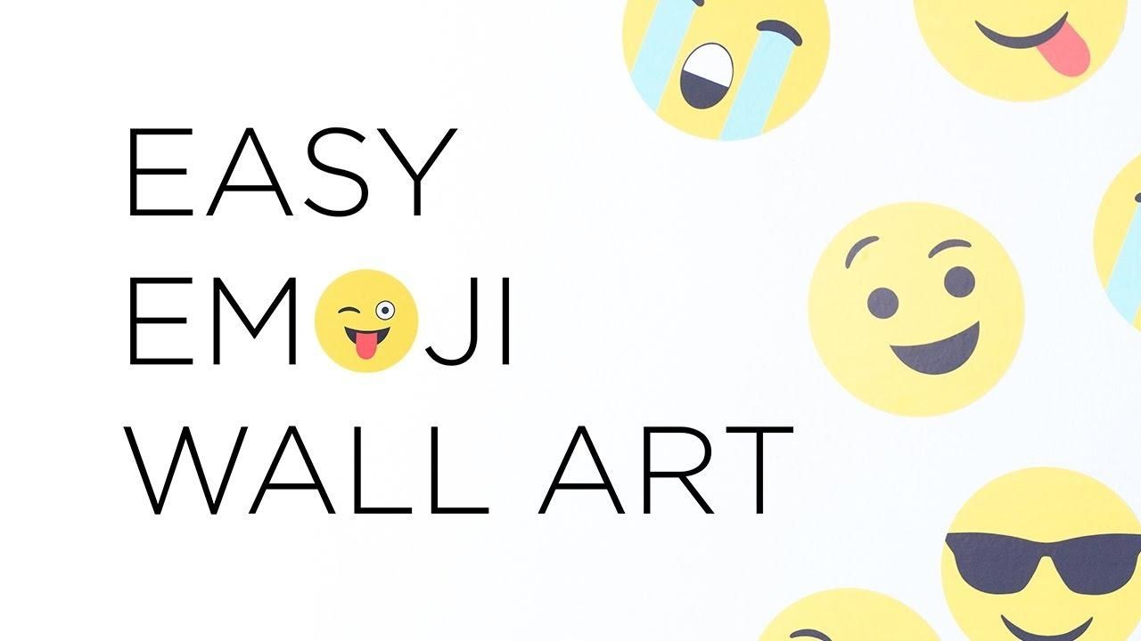 Easy Emoji Wall Art | Emoji Wall Decals – Youtube Within Emoji Wall Art (Photo 4 of 20)