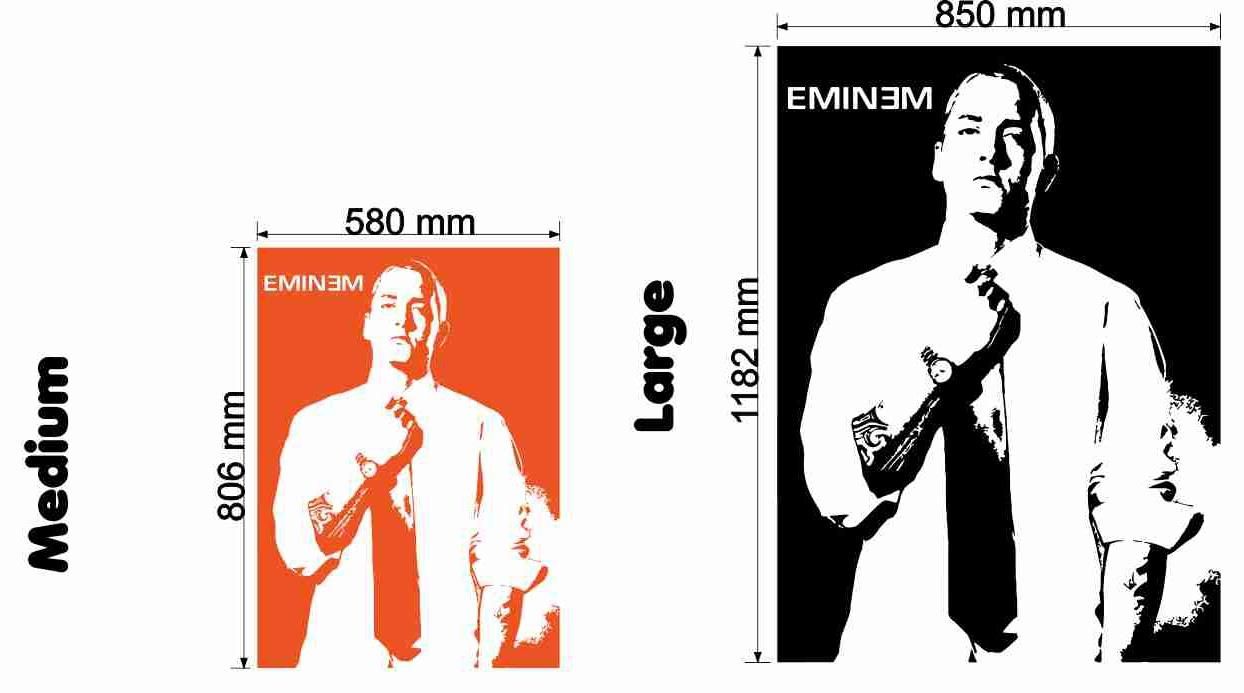 Eminem Wall Stickers & Decals Inside Eminem Wall Art (Photo 9 of 20)