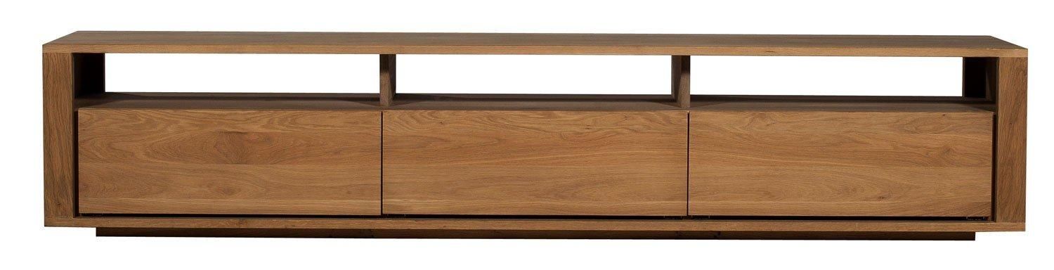 Ethnicraft Shadow Oak Tv Unit | Solid Wood Furniture In Current Oak Tv Cabinets (Photo 4025 of 7825)