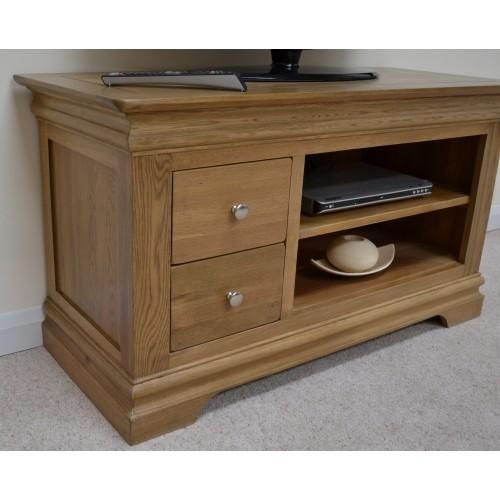 Farmhouse Oak Tv Cabinet / Entertainment Unit Within Best And Newest Oak Tv Cabinets (Photo 4031 of 7825)