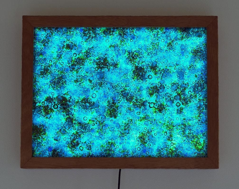 Framed Fused Glass Wall Art. Oronsay Back – Litwallsloveart On Within Framed Fused Glass Wall Art (Photo 2 of 20)