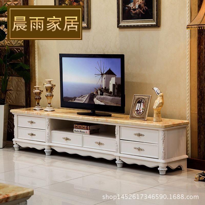 French Marble Storage Tv Cabinet Solid Wood Carving Ivory Paint Within Best And Newest French Tv Cabinets (Photo 4375 of 7825)