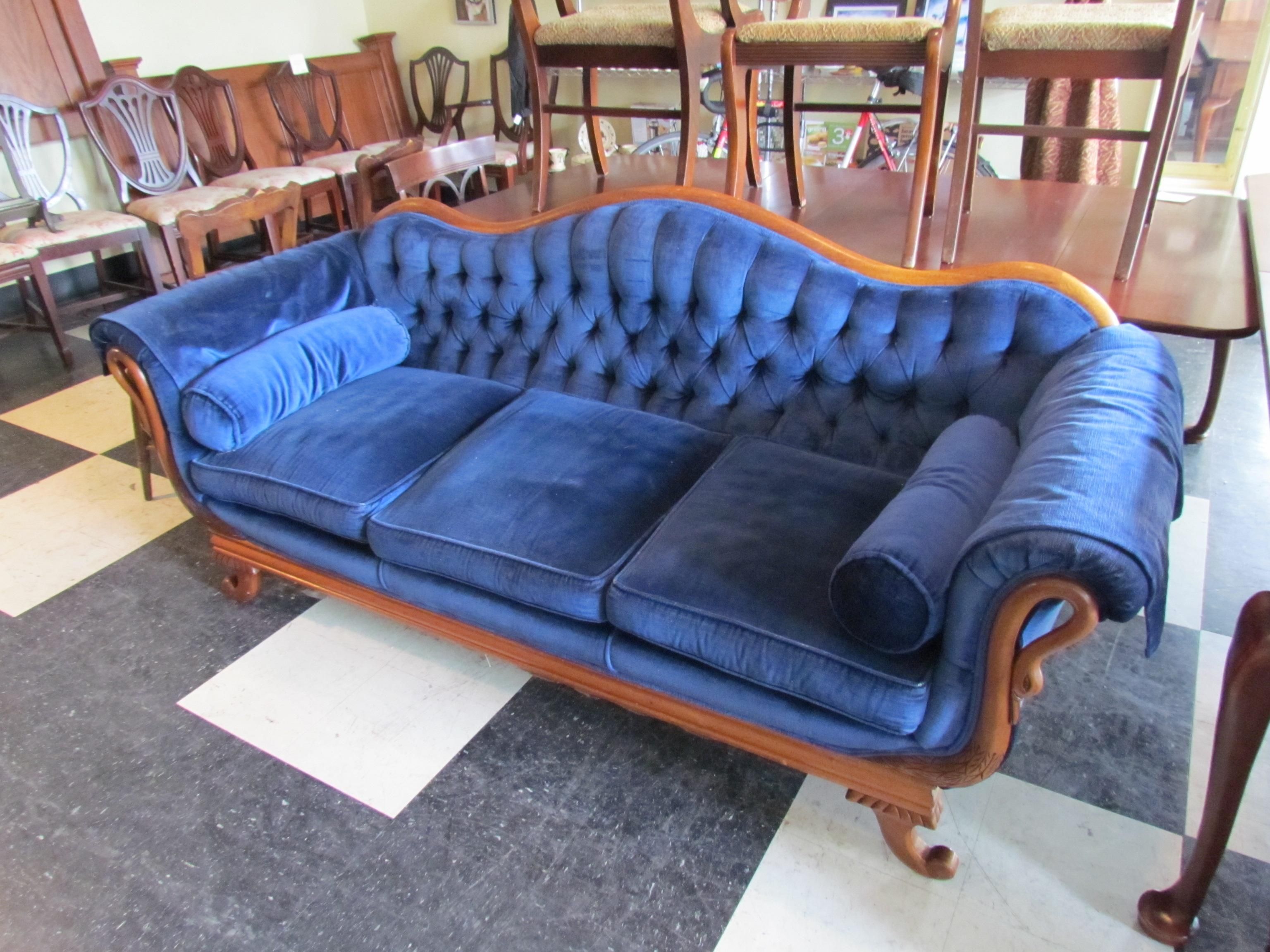Fresh Great Peacock Blue Tufted Sofa #11131 With Regard To Blue Tufted Sofas (View 14 of 22)