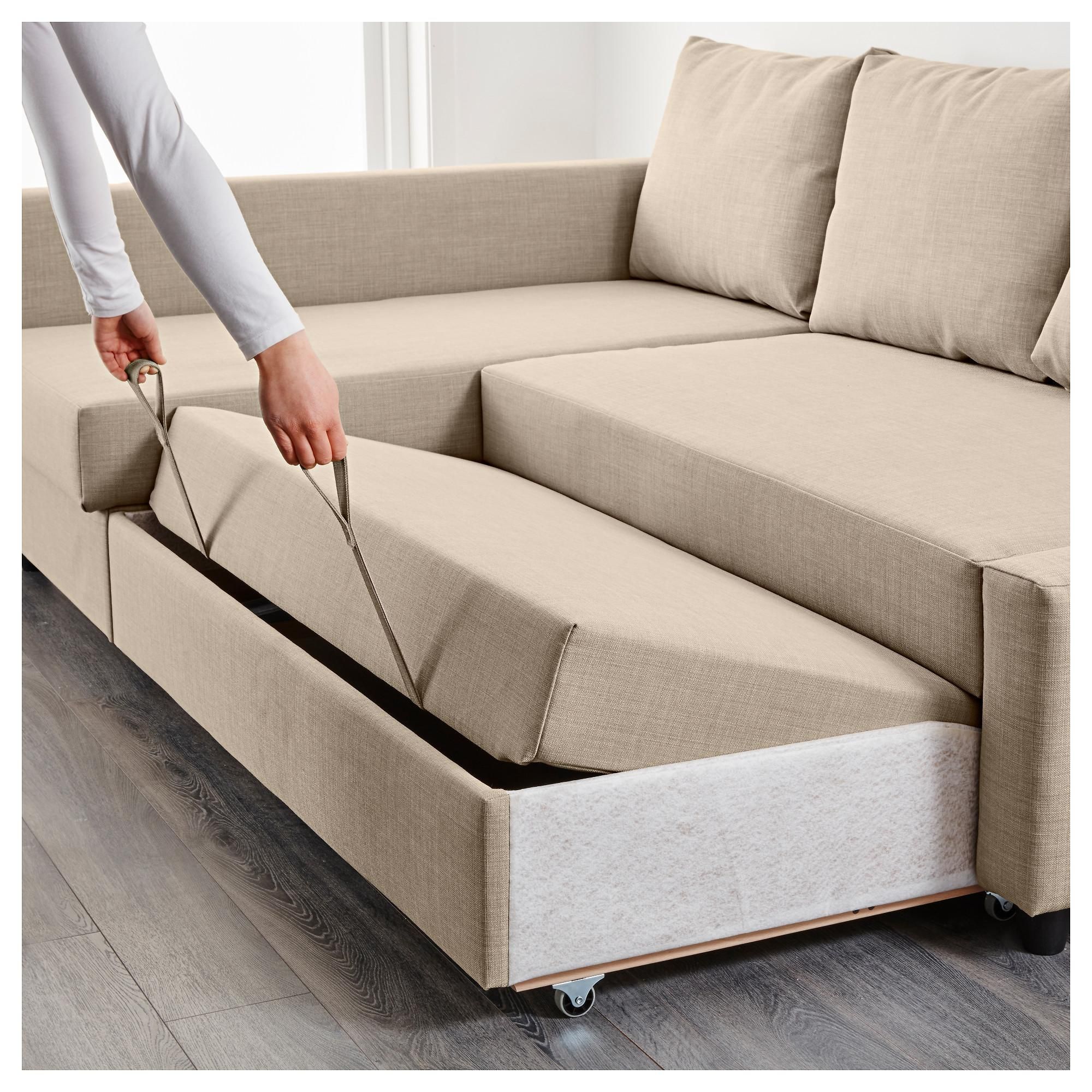 Friheten Sleeper Sectional,3 Seat W/storage – Skiftebo Dark Gray With Regard To Ikea Single Sofa Beds (View 7 of 23)