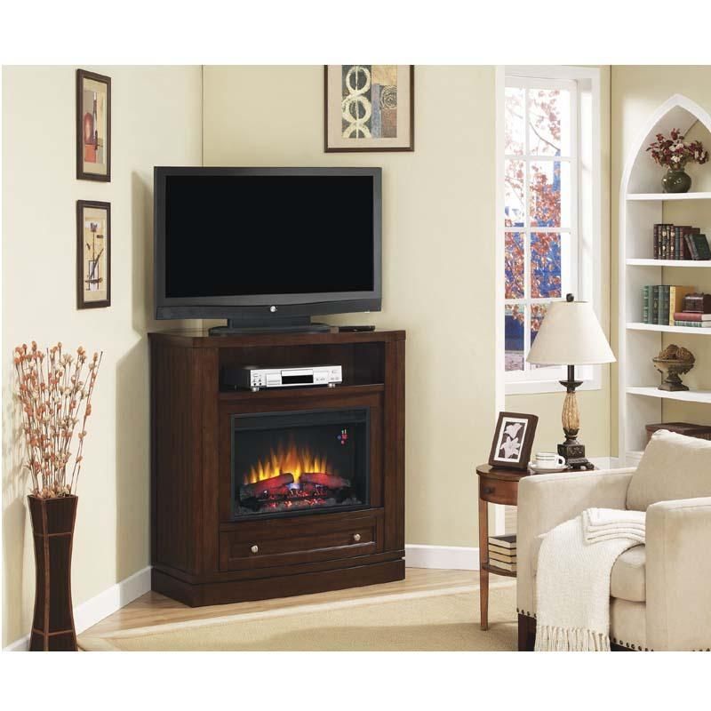Furniture. The Most Valuable Corner Tv Stand With Fireplace For Pertaining To Latest Cream Corner Tv Stands (Photo 19 of 20)