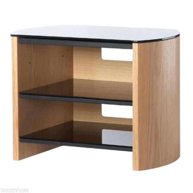 Glass And Oak Tv Stand – Effluvium Within Most Recently Released Light Oak Tv Stands Flat Screen (View 17 of 20)