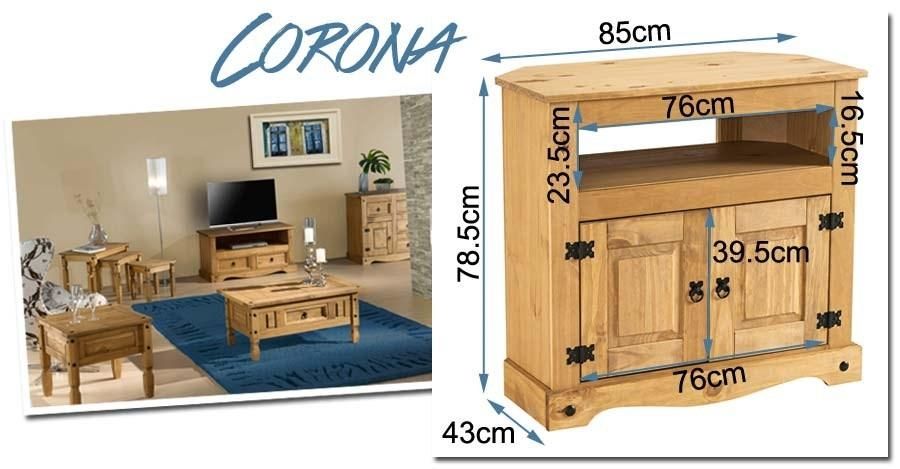 Grade A1 – Corona Solid Pine Corner Tv Unit | Furniture123 Regarding Most Recent Corona Tv Corner Unit (View 14 of 20)
