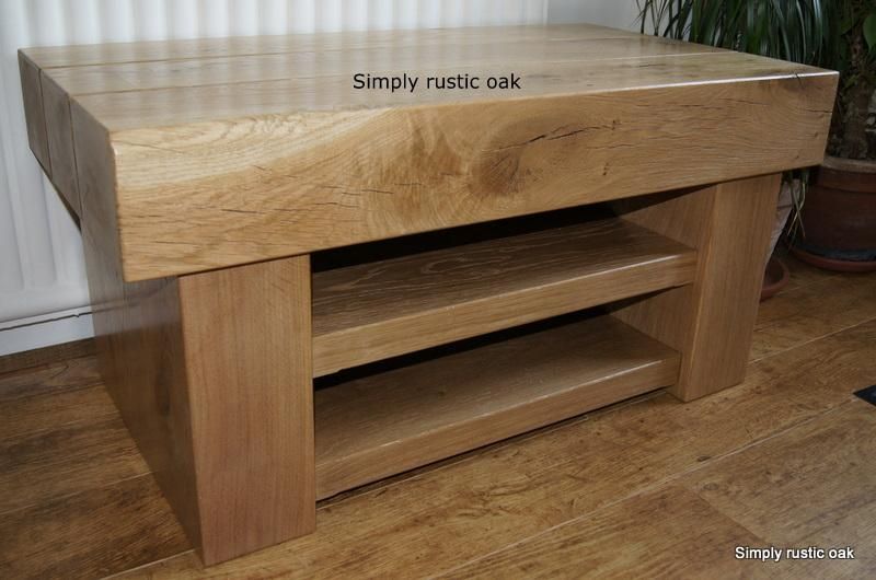 Handmade Rustic Oak Beam Tv Stands – Handmade Rustic Oak Furniture Inside Most Popular Tv Stands In Oak (View 6 of 20)