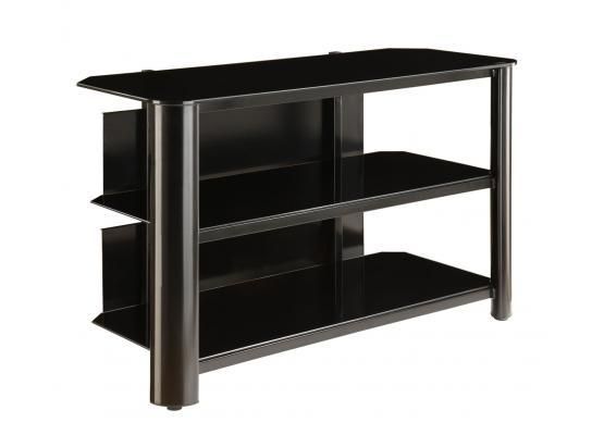 Innovex Black Glass Tv Stand Tpt42G29 Regarding Most Popular Black Glass Tv Stands (View 19 of 20)