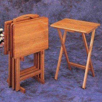 Interesting Folding Tray Table Set With Cheap Tv Tray Table Set Throughout Most Current Folding Tv Trays With Stand (View 10 of 20)