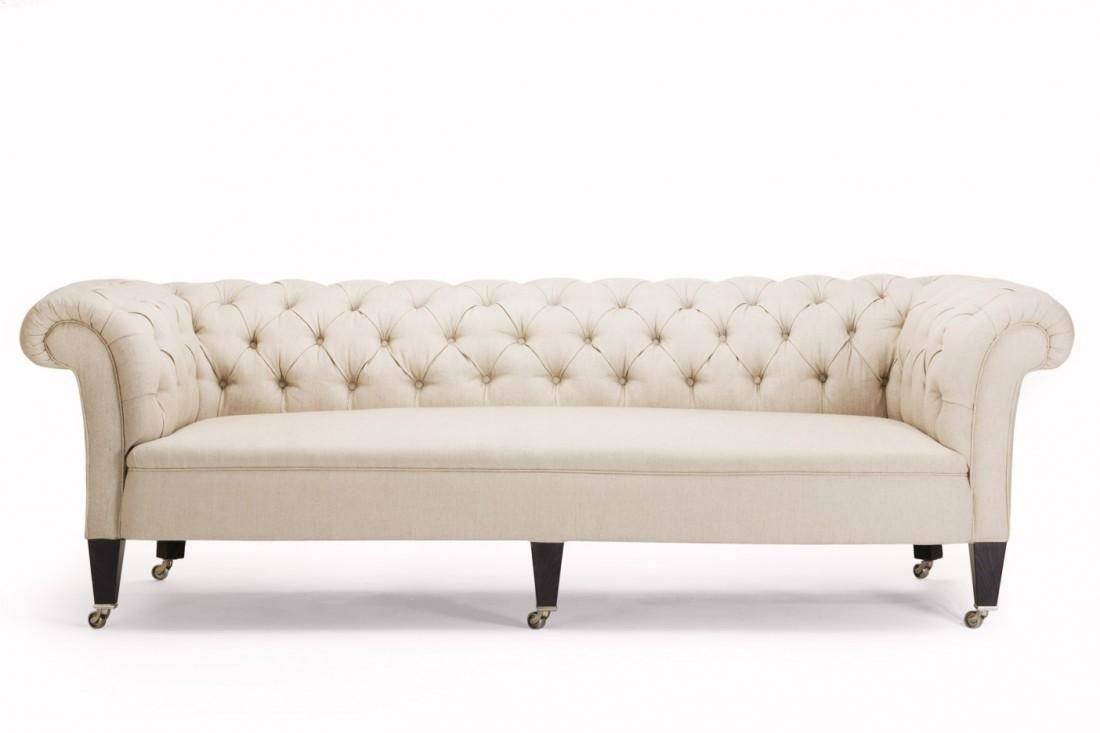 Interesting White Color Chesterfield Sofa Design Ideas White With White Fabric Sofas (Photo 20 of 20)
