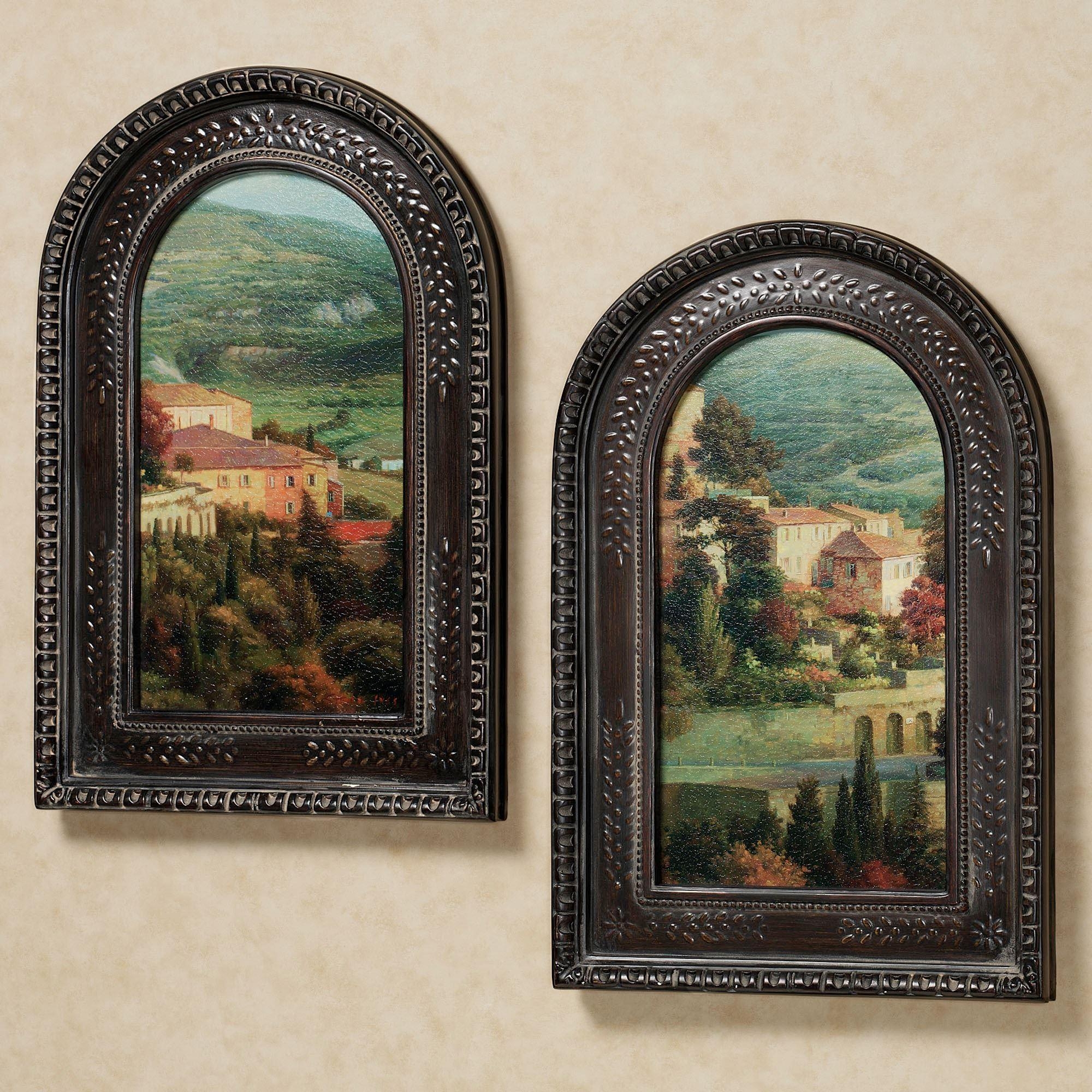 Italian Overlook Framed Wall Art Set Within Framed Italian Wall Art (Photo 1 of 20)