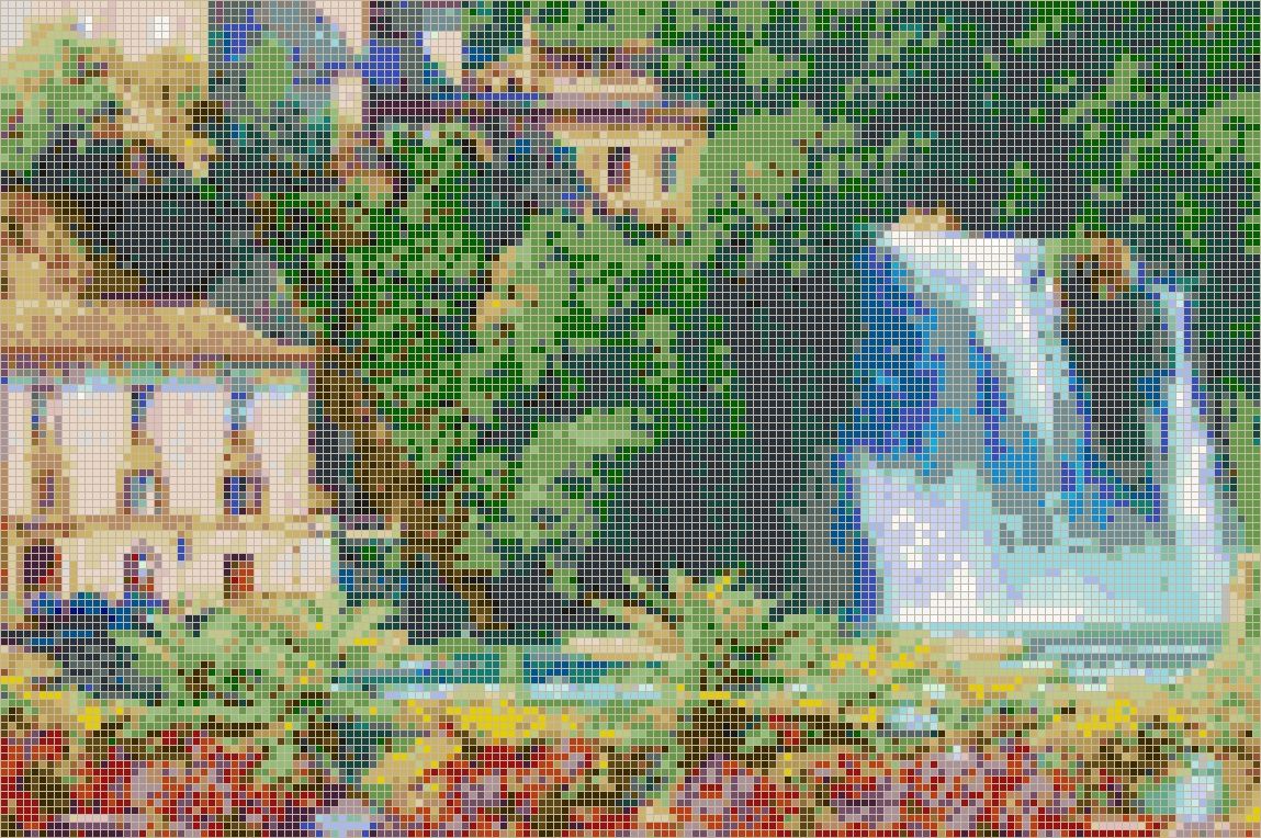 Italian Waterfall (isola Liri) – Framed Mosaic Wall Art With Regard To Italian Mosaic Wall Art (Photo 3 of 20)
