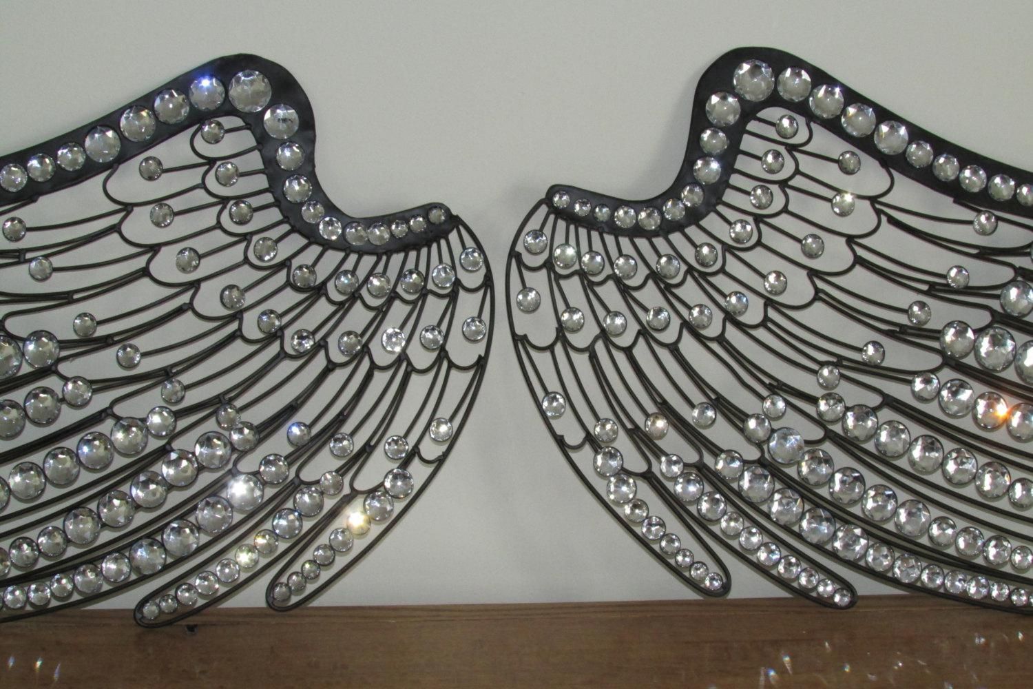 Large Angel Wings Jeweled Website Inspiration Angel Wing Wall Throughout Angel Wing Wall Art (View 12 of 20)