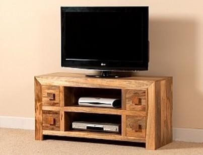 Large Solid Wood Tv Unit | 42" Mango Wood Tv Stand | Casa Bella With Regard To Most Up To Date Mango Tv Unit (View 12 of 20)