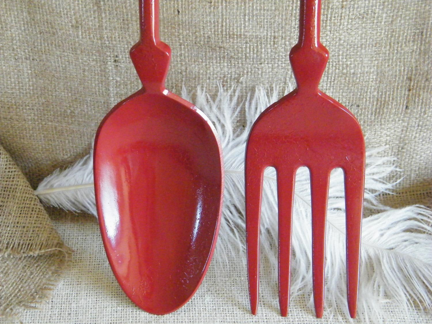 Large Spoon And Fork Wall Art : Oversized Spoon And Fork Wall Intended For Large Spoon And Fork Wall Art (Photo 3 of 20)