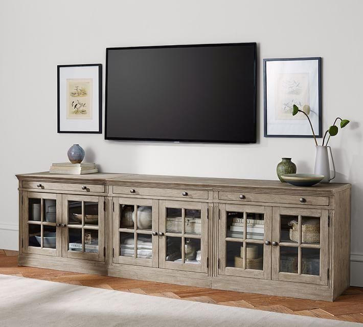 Livingston Large Tv Stand | Pottery Barn In 2018 Rectangular Tv Stands (View 1 of 20)