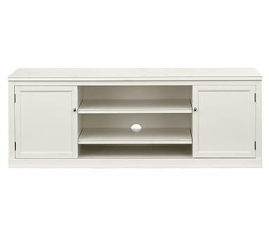 Logan Large Tv Stand | Pottery Barn In Most Recently Released White Tv Cabinets (Photo 4971 of 7825)
