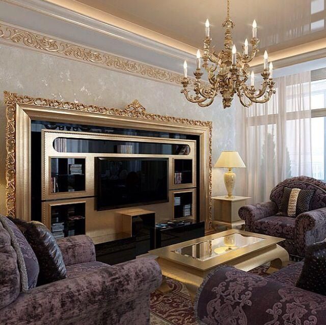 Luxury Classic Living Room With Vismara Design Tv Stand #design Regarding Current Classic Tv Stands (View 14 of 20)