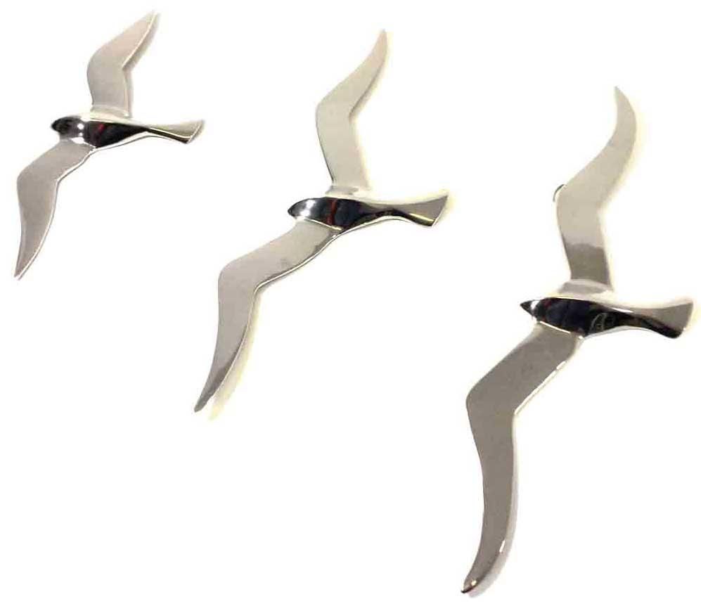 Metal Flying Birds Wall Art 3 Seagulls | Home Interior & Exterior Pertaining To Seagull Metal Wall Art (View 11 of 20)