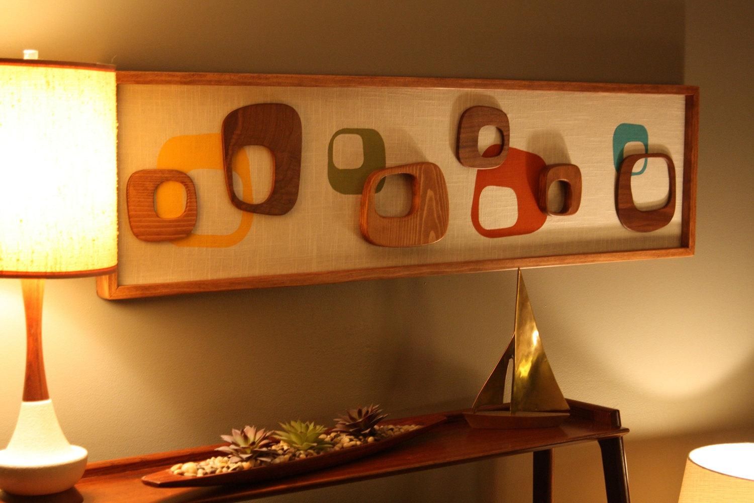 Mid Century Modern Witco Abstract Wall Art Sculpture Painting With Mad Men Wall Art (View 8 of 20)