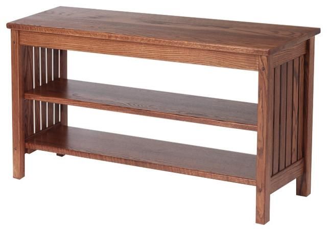 Mission Style Solid Oak Tv Stand, 41" – Traditional Inside Most Recent Oak Tv Stands (View 2 of 20)