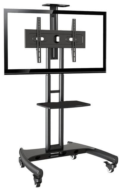 Mobile Tv Stand Rolling Cart With Universal Mount For Tv 32" 65 Throughout Latest 65 Inch Tv Stands With Integrated Mount (Photo 3595 of 7825)