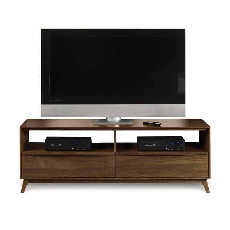 Modern Catalina Walnut Tv Stand Console | American Made | Mid Intended For Recent Walnut Tv Stand (Photo 1 of 20)