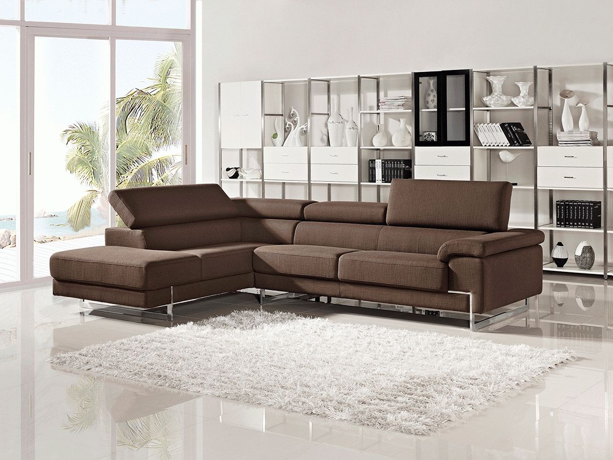 Modern Fabric Sectional Sofa Throughout Cloth Sectional Sofas (View 6 of 21)