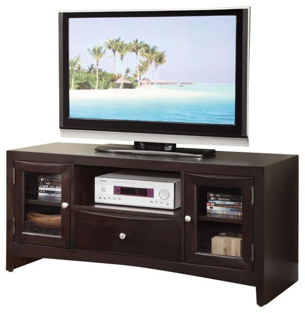 Modern Versatile Wood Entertainment Tv Stand Console Shelves Pertaining To Best And Newest Wood Tv Stand With Glass (Photo 1 of 20)