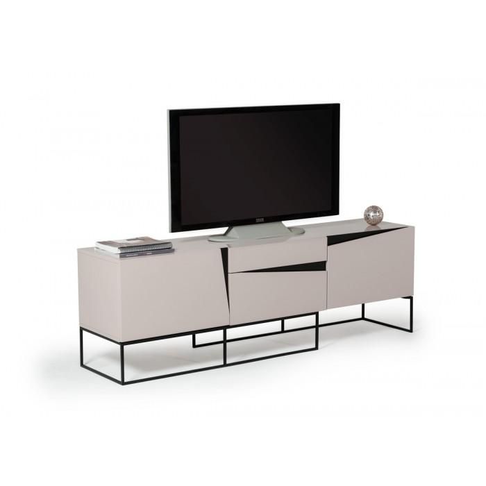 Modrest Hope Modern Grey Gloss Tv Stand With Regard To Most Popular Grey Tv Stands (Photo 4747 of 7825)