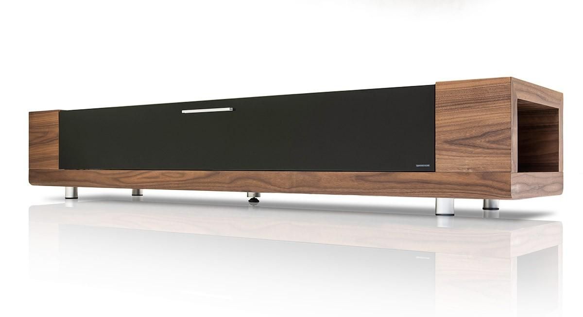 Modrest Marcus Modern Walnut Veneer Tv Stand – Entertainment Pertaining To Most Current Walnut Tv Cabinets With Doors (Photo 3347 of 7825)