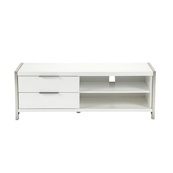 Neo Contemporary Tv Stand White Smallmoe's Home In Most Recently Released Small White Tv Stands (View 4 of 20)