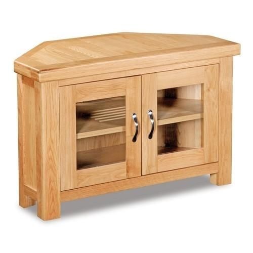 Oak Corner Tv Stands For Flat Screens – Foter With Regard To Most Recent Oak Tv Cabinets For Flat Screens (View 18 of 20)