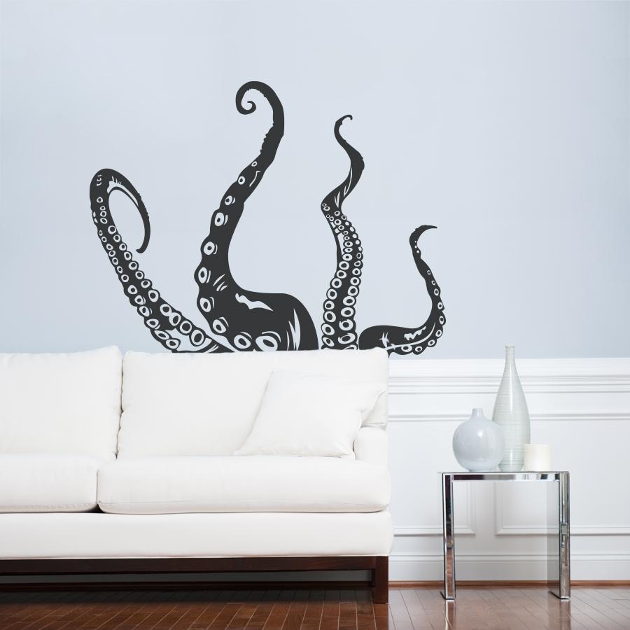 Octopus Tentacles Wall Art Decal With Regard To Octopus Tentacle Wall Art (Photo 1 of 20)