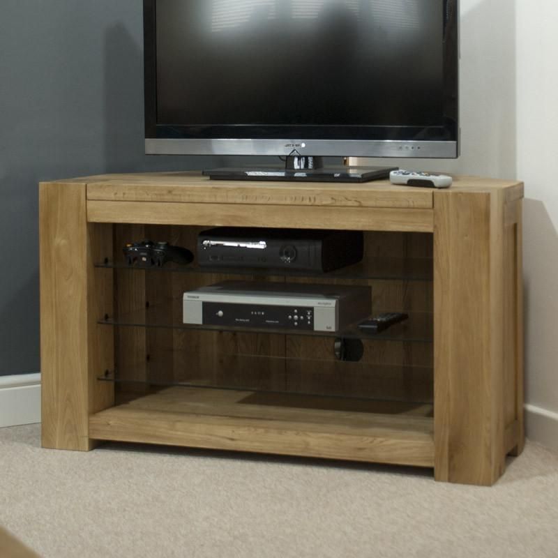 Pandora Solid Oak Corner Tv Cabinet – Oak Furniturehouse Of Oak In Best And Newest Oak Corner Tv Stands (Photo 5068 of 7825)