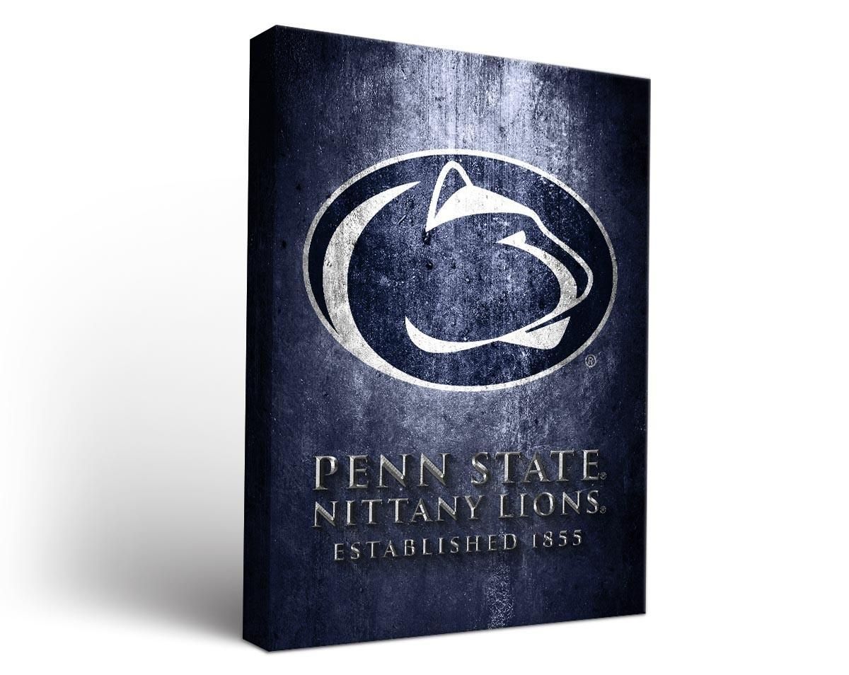 Penn State Metal Design Canvas Wall Art | Morning Call Store With Penn State Wall Art (View 3 of 20)