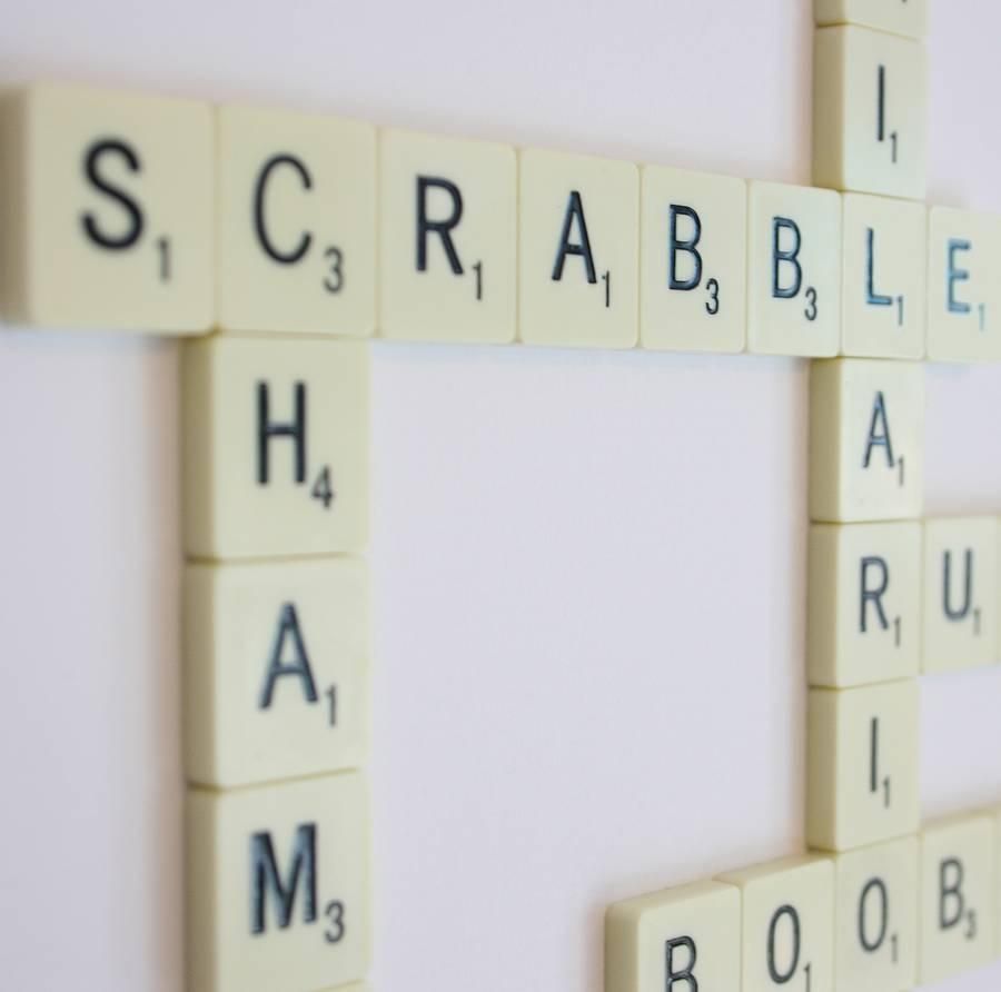 Personalised Scrabble® Artcopperdot | Notonthehighstreet Within Scrabble Names Wall Art (View 17 of 20)
