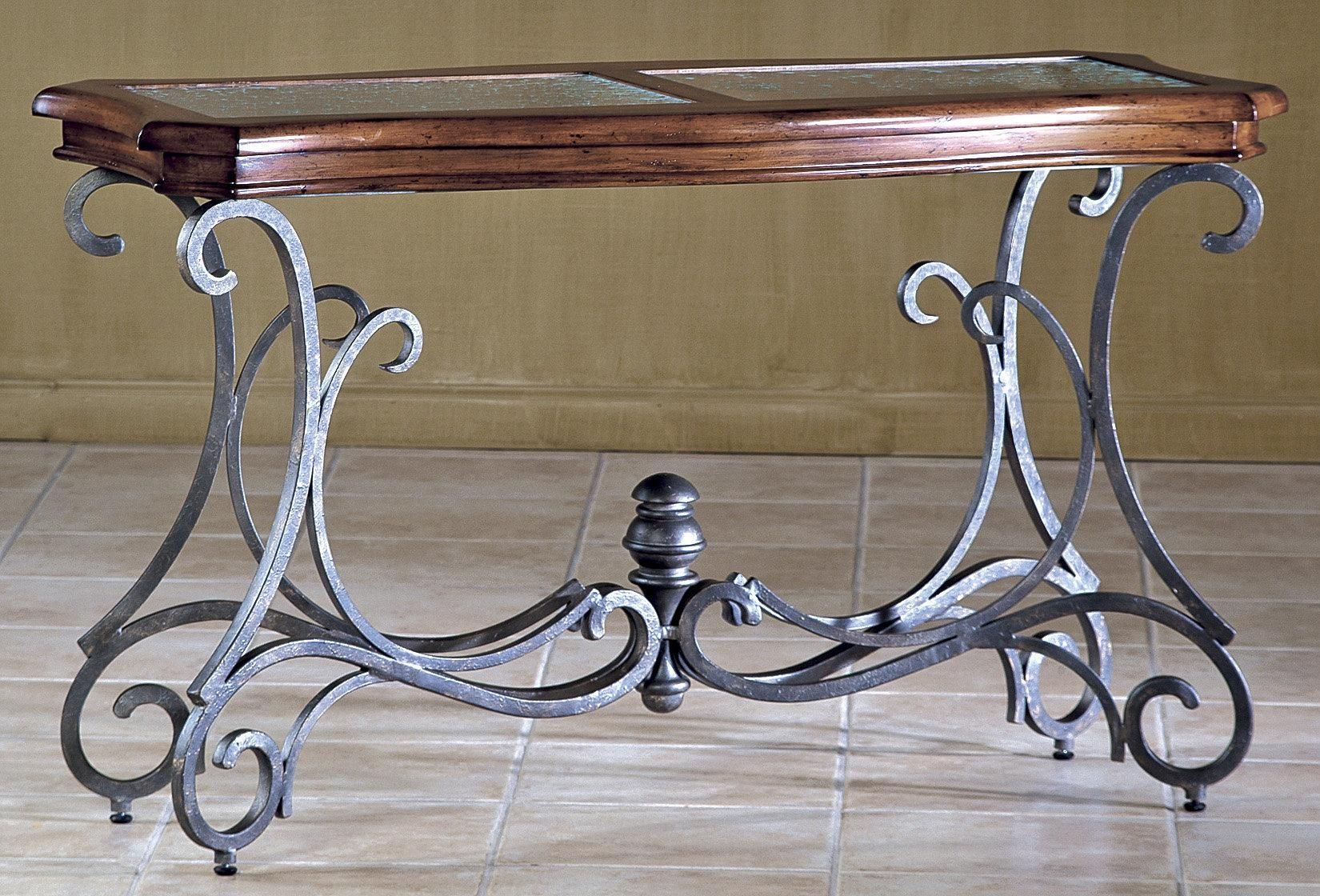 Pewter Metal Sofa Table – Classic Glass Top Accent Furniture 7006 Throughout Metal Glass Sofa Tables (Photo 13 of 22)