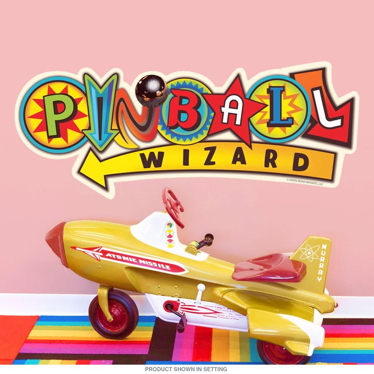 Pinball Wizard Symbols Arcade Wall Decal | Game Room Wall Art Pertaining To Arcade Wall Art (Photo 3 of 20)
