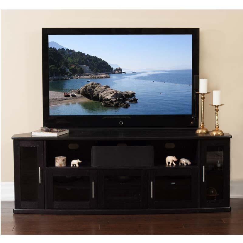 Plateau Newport Series Corner Wood Tv Cabinet With Glass Doors For Inside 2018 80 Inch Tv Stands (View 18 of 20)