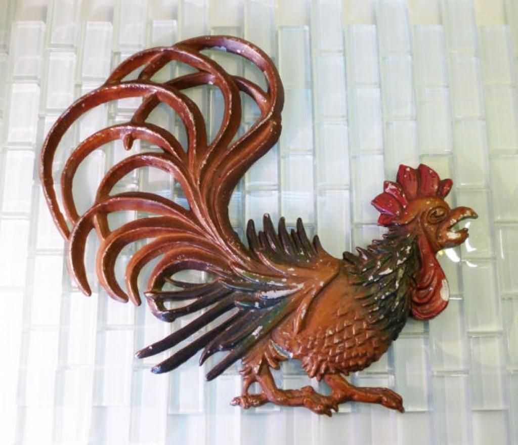 Rooster Wood Wall Art | Wood Wall Art, Roosters And Wood Walls With Regard To Metal Rooster Wall Art (View 11 of 20)